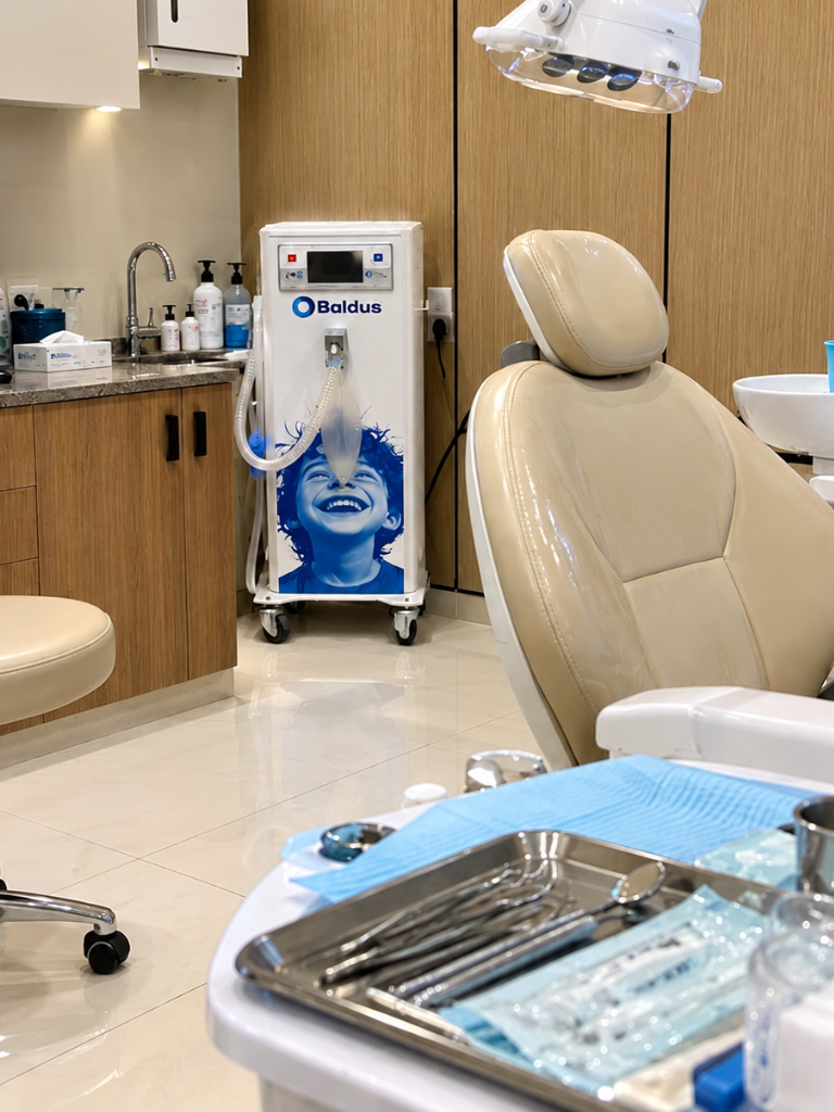 Sedation and laughing gas available at Nanda Dental for anxious patients
