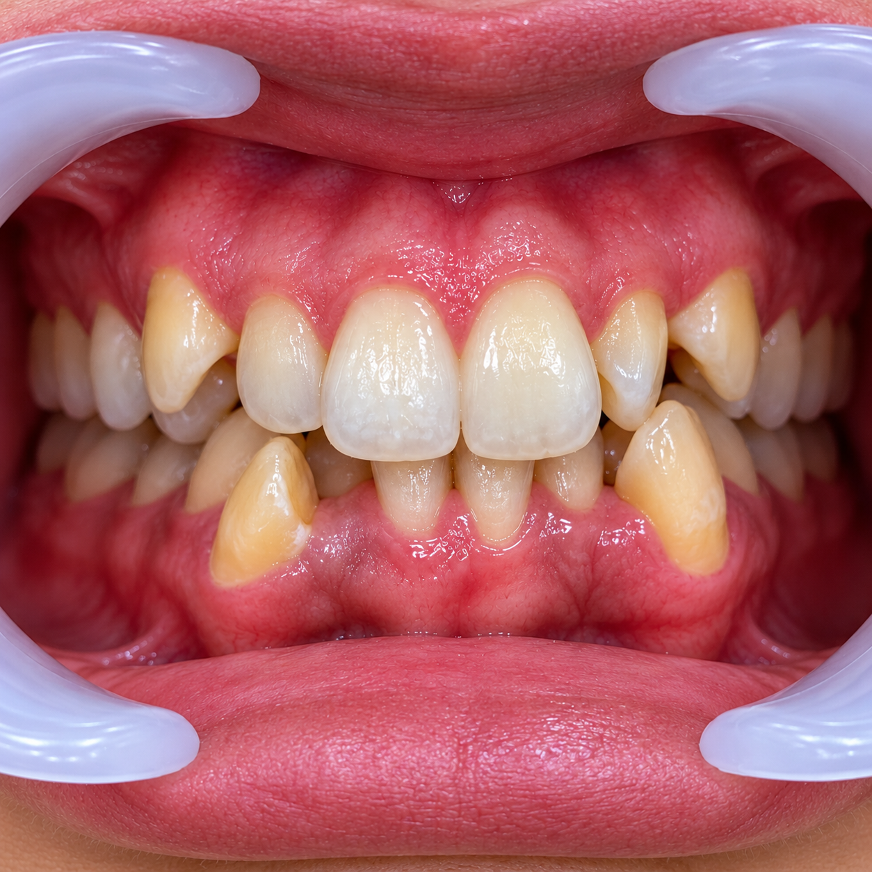 Before Invisalign – Overbite